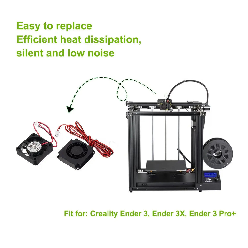CREALITY Original 4010 Fans DC 24V Extruder Hot End Fan and Turbo Fan，Blower Fan and Axial Fan for Ender 3/Ender 3 Pro 3D Print