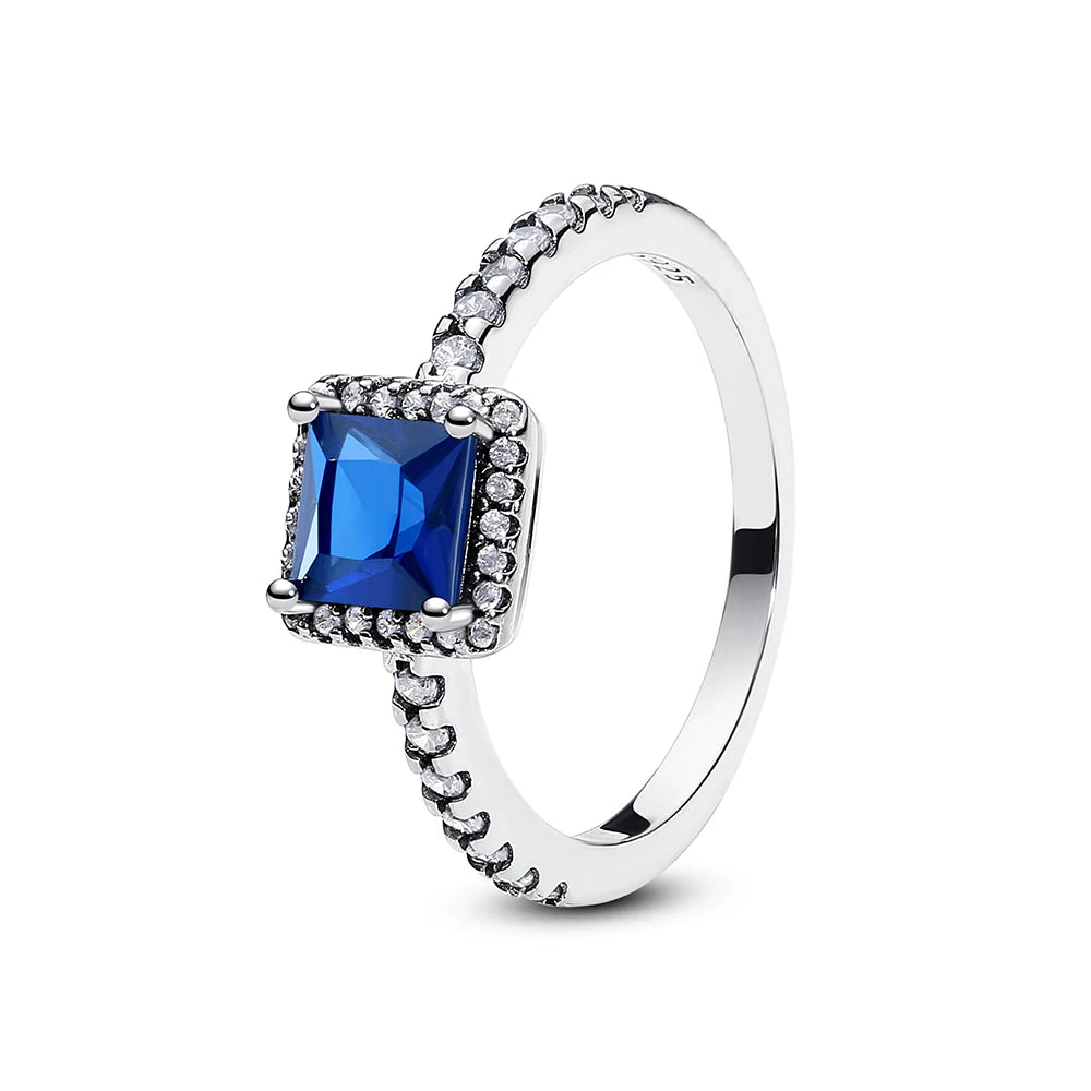 Anillo de Plata 925 con Cristal – Diseño Corona Corazón Oro Rosa