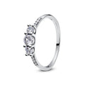 Anillo de Plata 925 con Cristal – Diseño Corona Corazón Oro Rosa