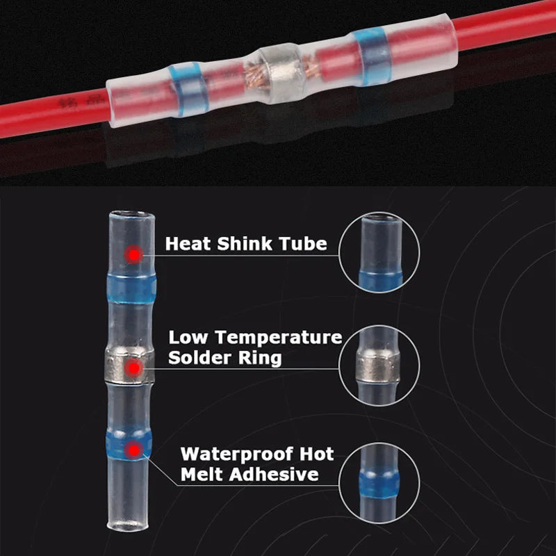 Conectores Eléctricos Termorretráctiles SST21 – Empalme Impermeable AWG22-18 | ArtMonia