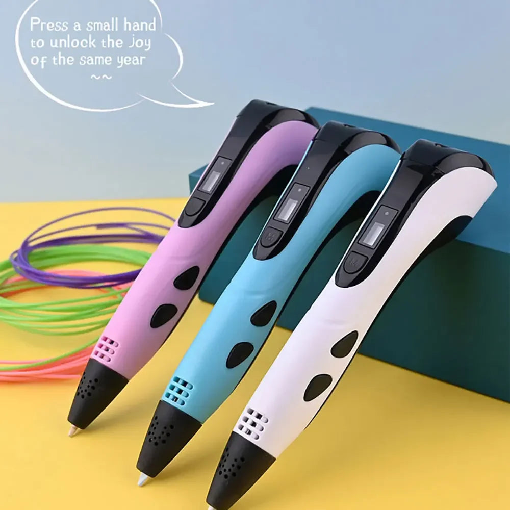 Pluma de Impresión 3D con Display LED – Set para Niños y Adultos